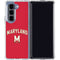 University of Maryland Collegiate Text Red Galaxy Z Fold5 5G Clear Case