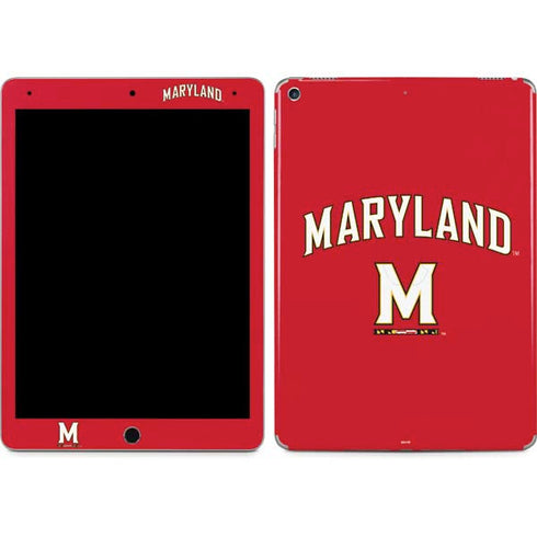 University of Maryland Collegiate Text Red iPad Skins