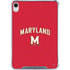 University of Maryland Collegiate Text Red iPad 11th Gen (2025) Clear Case