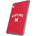 University of Maryland Collegiate Text Red iPad 11th Gen (2025) Clear Case