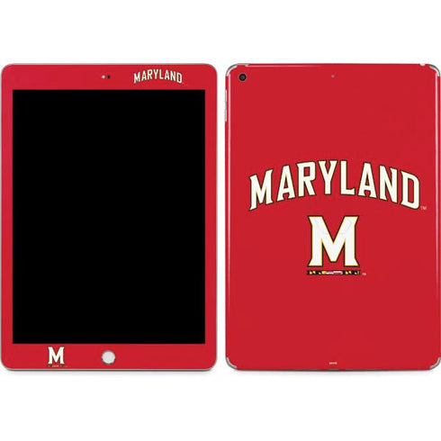 University of Maryland Collegiate Text Red Apple iPad Skin