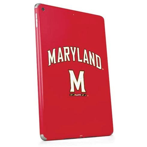 University of Maryland Collegiate Text Red Apple iPad Skin