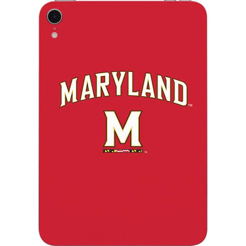 University of Maryland Collegiate Text Red Apple iPad Mini Skin