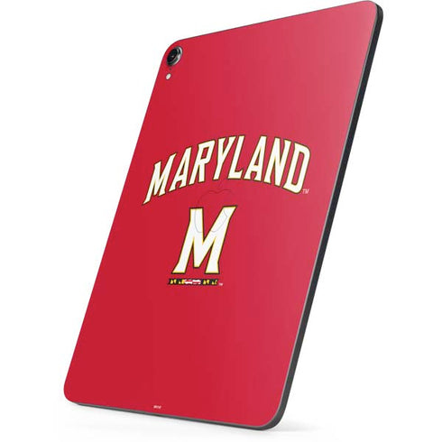 University of Maryland Collegiate Text Red Apple iPad Pro Skin