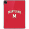 University of Maryland Collegiate Text Red iPad Pro 11in (2024) Clear Case