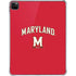 University of Maryland Collegiate Text Red iPad Pro 11in (2024) Clear Case