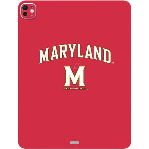 University of Maryland Collegiate Text Red iPad Pro 13in M4 (2024) Skin