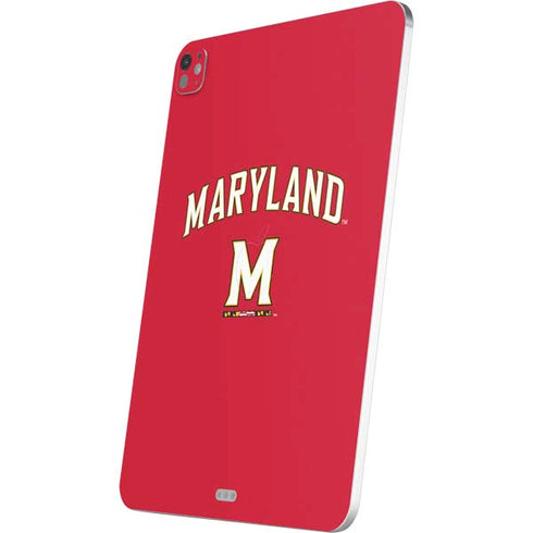 University of Maryland Collegiate Text Red iPad Pro 13in M4 (2024) Skin