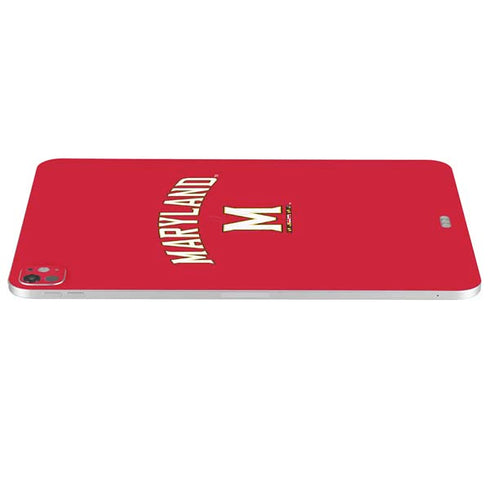 University of Maryland Collegiate Text Red iPad Pro 13in M4 (2024) Skin