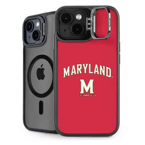 University of Maryland Collegiate Text Red iPhone 13 Kickstand Case