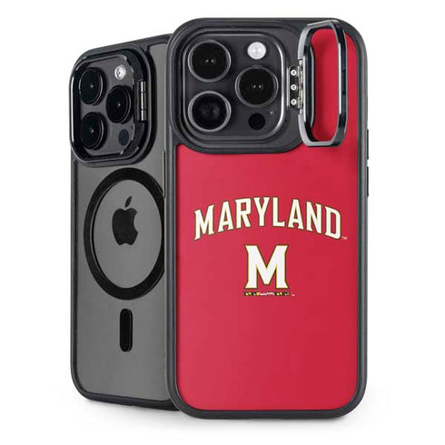 University of Maryland Collegiate Text Red iPhone 13 Pro Max Kickstand Case