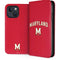 University of Maryland Collegiate Text Red iPhone 15 Plus Folio Case