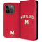 University of Maryland Collegiate Text Red iPhone 15 Pro Folio Case