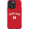 University of Maryland Collegiate Text Red iPhone 15 Pro Impact Case
