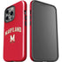 University of Maryland Collegiate Text Red iPhone 15 Pro Impact Case