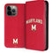 University of Maryland Collegiate Text Red iPhone 15 Pro Max Folio Case