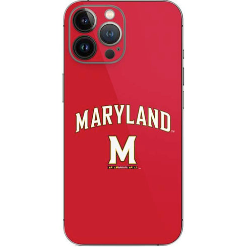 University of Maryland Collegiate Text Red iPhone 15 Pro Max Skin