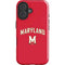 University of Maryland Collegiate Text Red iPhone 16 Impact Case