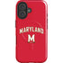University of Maryland Collegiate Text Red iPhone 16 Magsafe Impact Case