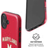 University of Maryland Collegiate Text Red iPhone 16 Magsafe Impact Case