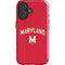 University of Maryland Collegiate Text Red iPhone 16 Plus Impact Case