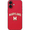 University of Maryland Collegiate Text Red iPhone 16 Skin