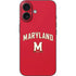 University of Maryland Collegiate Text Red iPhone 16 Skin