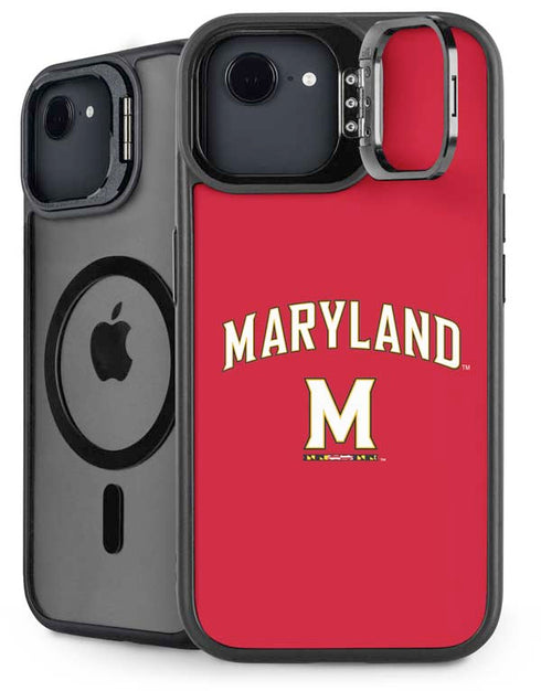University of Maryland Collegiate Text Red iPhone 16e Kickstand Case