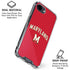 University of Maryland Collegiate Text Red iPhone 16e Clear Case
