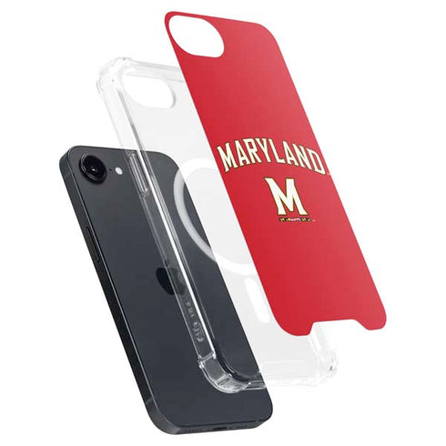 University of Maryland Collegiate Text Red iPhone 16e MagSafe Case