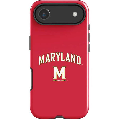 University of Maryland Collegiate Text Red iPhone 17 Air Impact Case