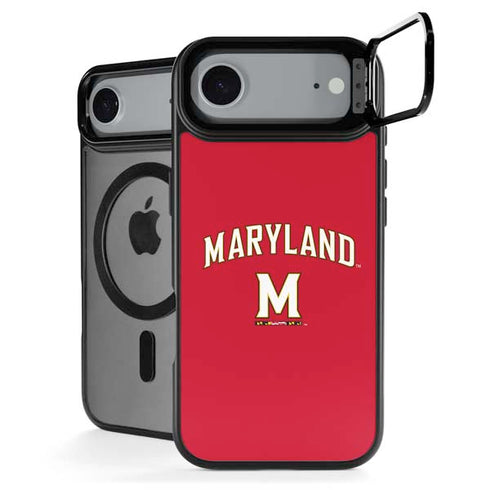University of Maryland Collegiate Text Red iPhone 17 Air Kickstand Case