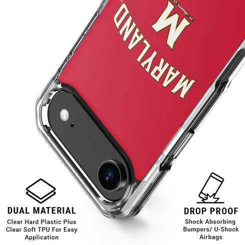 University of Maryland Collegiate Text Red iPhone 17 Air MagSafe Case