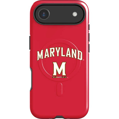 University of Maryland Collegiate Text Red iPhone 17 Air Magsafe Impact Case