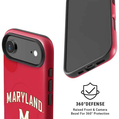 University of Maryland Collegiate Text Red iPhone 17 Air Magsafe Impact Case