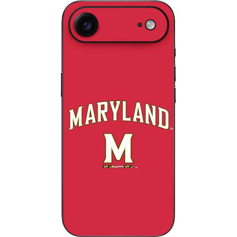 University of Maryland Collegiate Text Red iPhone 17 Air Skin