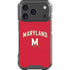 University of Maryland Collegiate Text Red iPhone 17 Pro Clear Case
