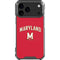 University of Maryland Collegiate Text Red iPhone 17 Pro Max Clear Case