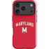 University of Maryland Collegiate Text Red iPhone 17 Pro Max Impact Case