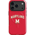 University of Maryland Collegiate Text Red iPhone 17 Pro Max Magsafe Impact Case