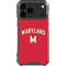 University of Maryland Collegiate Text Red iPhone 18 Pro Max Clear Case
