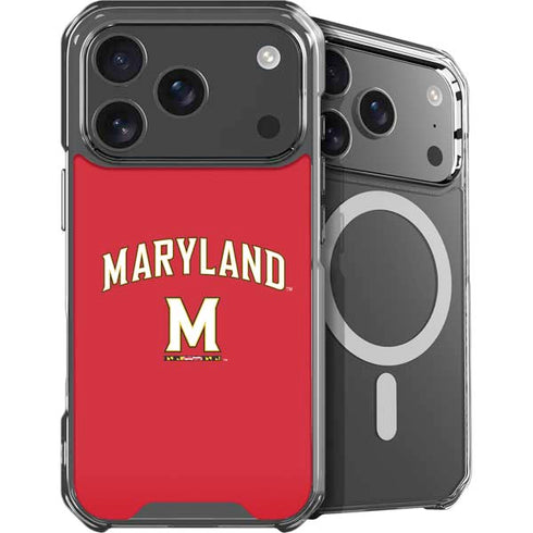University of Maryland Collegiate Text Red iPhone 18 Pro Max MagSafe Case