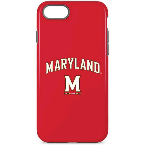 University of Maryland Collegiate Text Red iPhone Cases