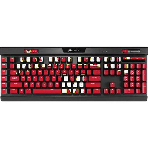 University of Maryland Collegiate Text Red K95 RGB PLATINUM Mechanical Gaming Keyboard Skin