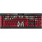 University of Maryland Collegiate Text Red K95 RGB PLATINUM Mechanical Gaming Keyboard Skin