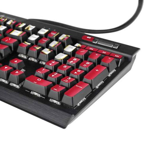 University of Maryland Collegiate Text Red K95 RGB PLATINUM Mechanical Gaming Keyboard Skin