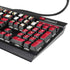 University of Maryland Collegiate Text Red K95 RGB PLATINUM Mechanical Gaming Keyboard Skin