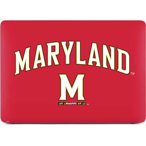 University of Maryland Collegiate Text Red Apple MacBook Air Skin