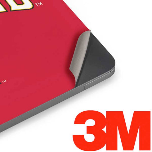 University of Maryland Collegiate Text Red Apple MacBook Air Skin