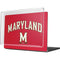 University of Maryland Collegiate Text Red MacBook Pro 14in (2021-24) Case plus Skin